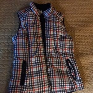 Patriotic plaid vest